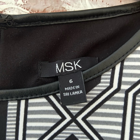 Black, gray and white women’s dress - Picture 2 of 2